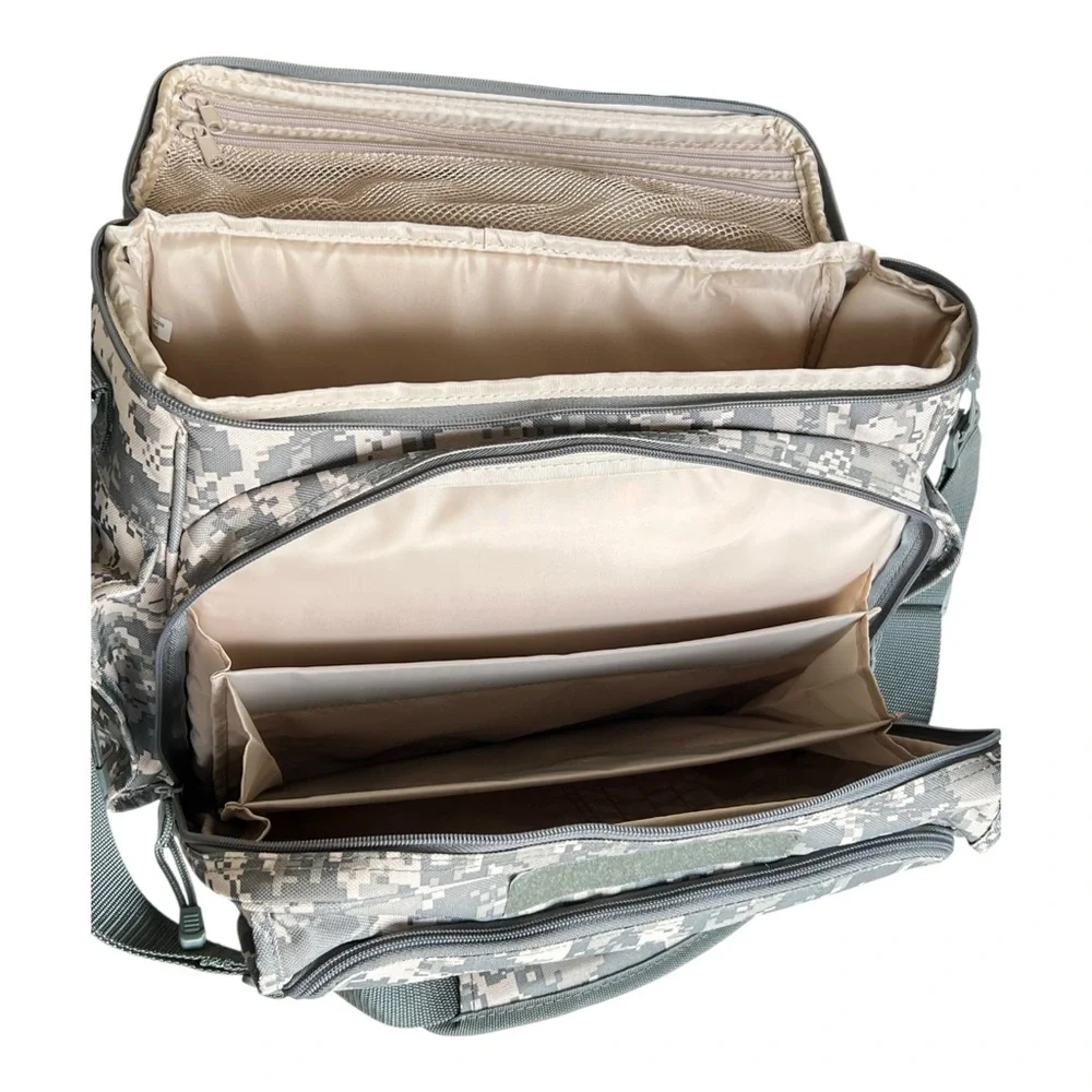 Tactical ACU Digital Camo Messenger Backpack - Multi-Pocket Range Bag